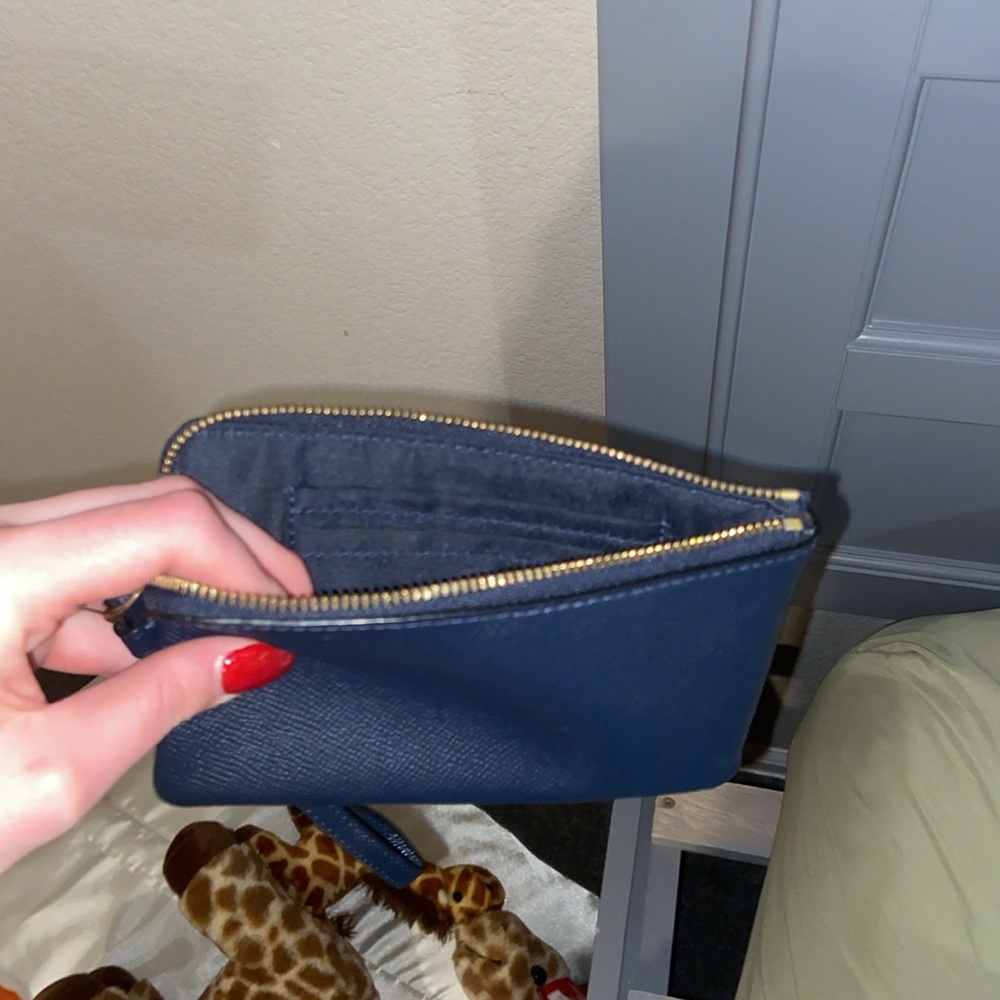 coach mini wallet navy blue - Picture 2 of 2